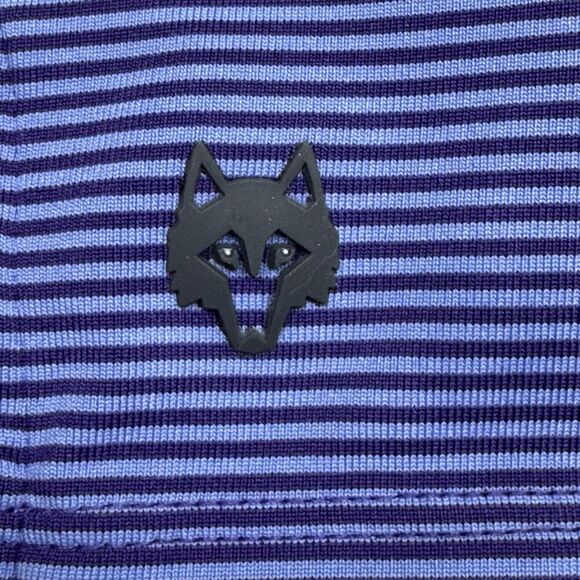 SR Golf Club Greyson Saranac Polo  Shirt Size L Blue Striped Short Sleeve Preppy - Picture 4 of 7